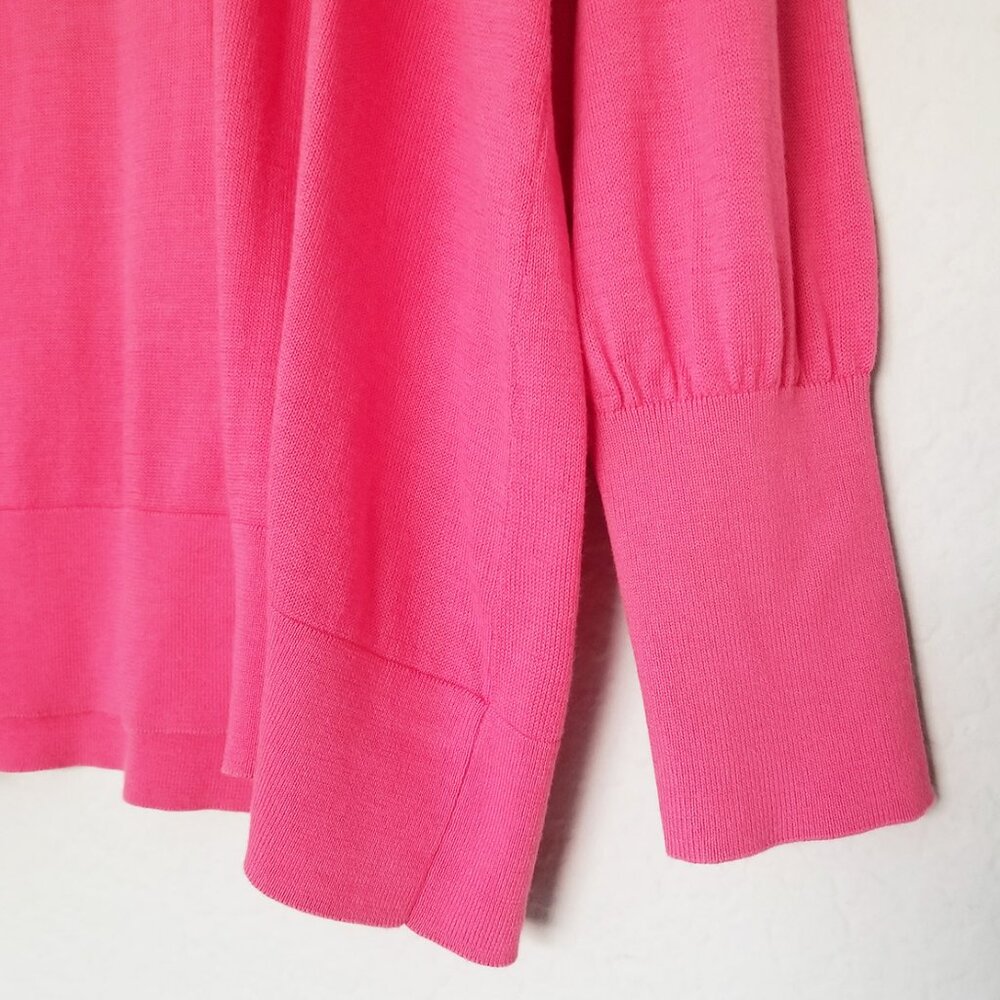 Chico’s Big Heart Pink Pullover Sweater Lightweight Jumper Plus Size XXL $90 - Picture 10 of 16